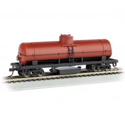 Bachmann 16303 - HO Unlettered, Oxide Red, Track-Cleaning Single-Dome Tank Car