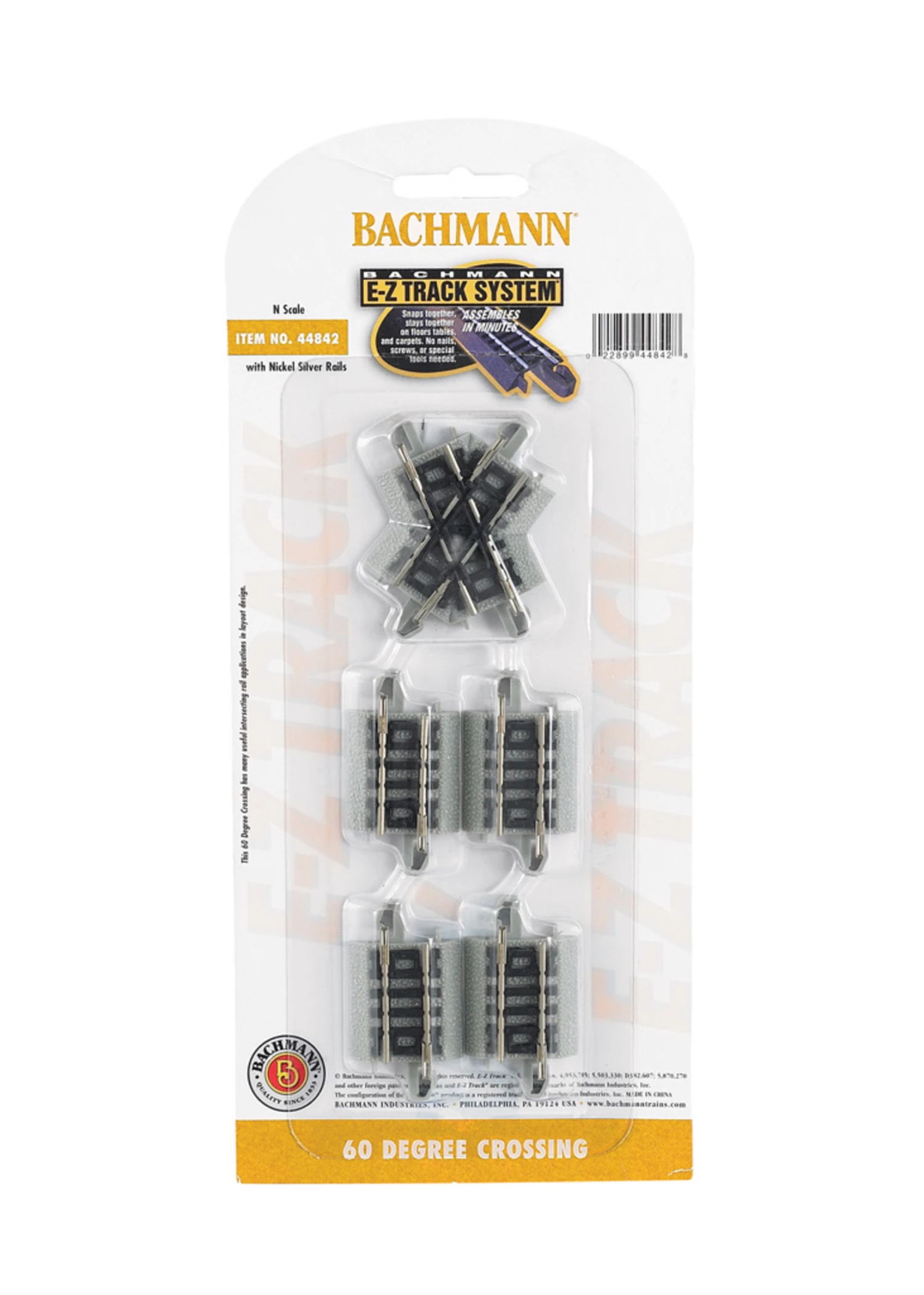 Bachmann 44842 - 60 Degree Crossing - N Scale EZ Track 3 Bachmann 44842 - 60 Degree Crossing - N Scale EZ Track