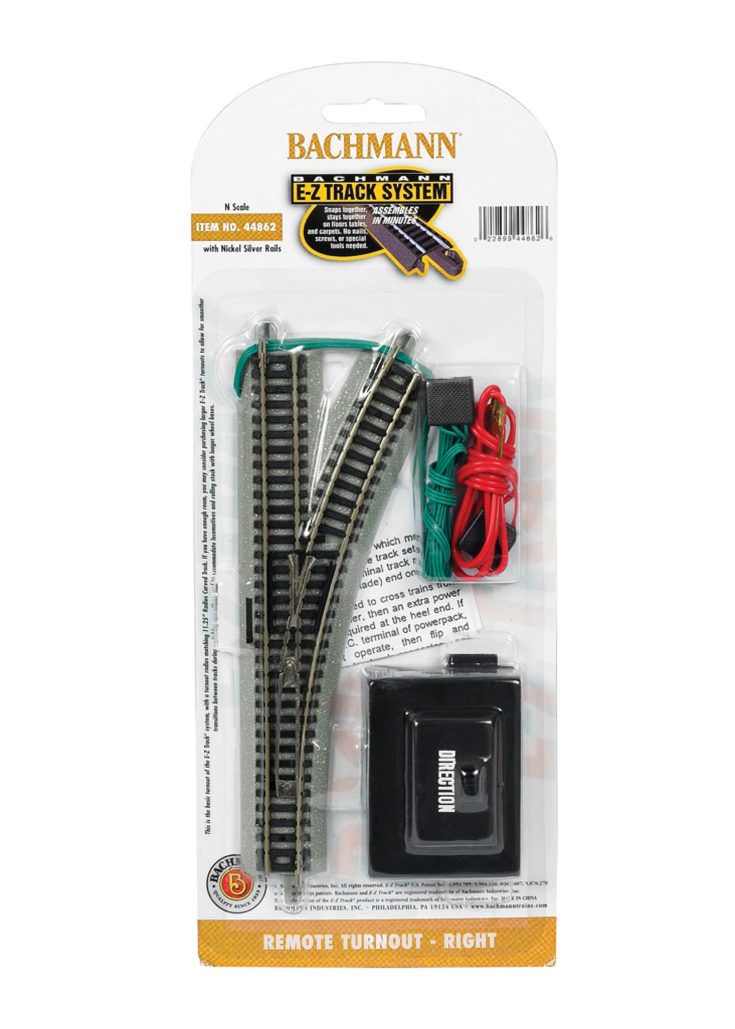 Bachmann 44862 - Remote Turnout - Right - N Scale EZ Track 3 Bachmann 44862 - Remote Turnout - Right - N Scale EZ Track
