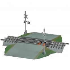 Lionel FasTrack Grade Crossing with Flashers