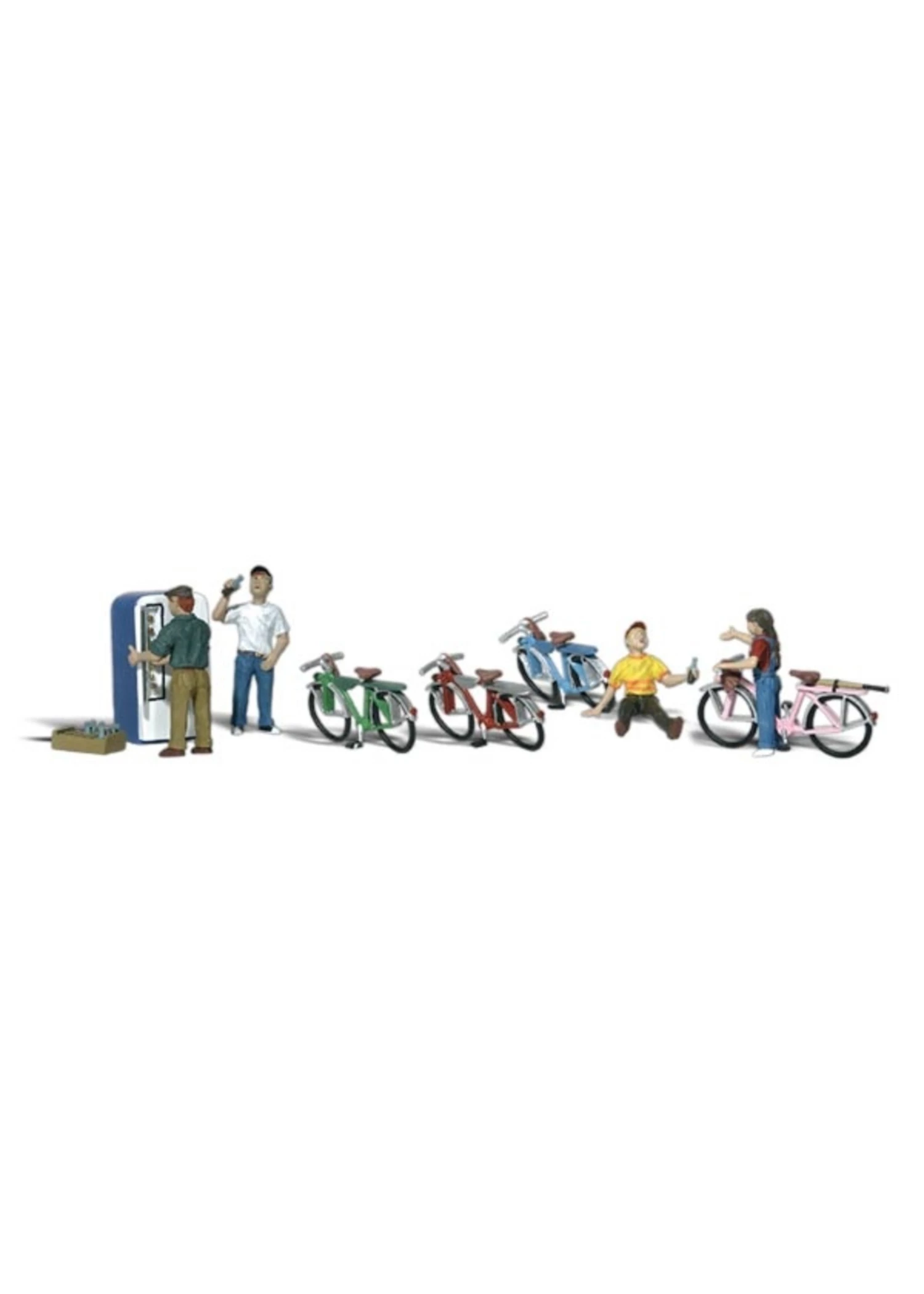 Woodland Scenics A2194 - N Scale Bicycle Buddies 4 Woodland Scenics A2194 - N Scale Bicycle Buddies - Image 2