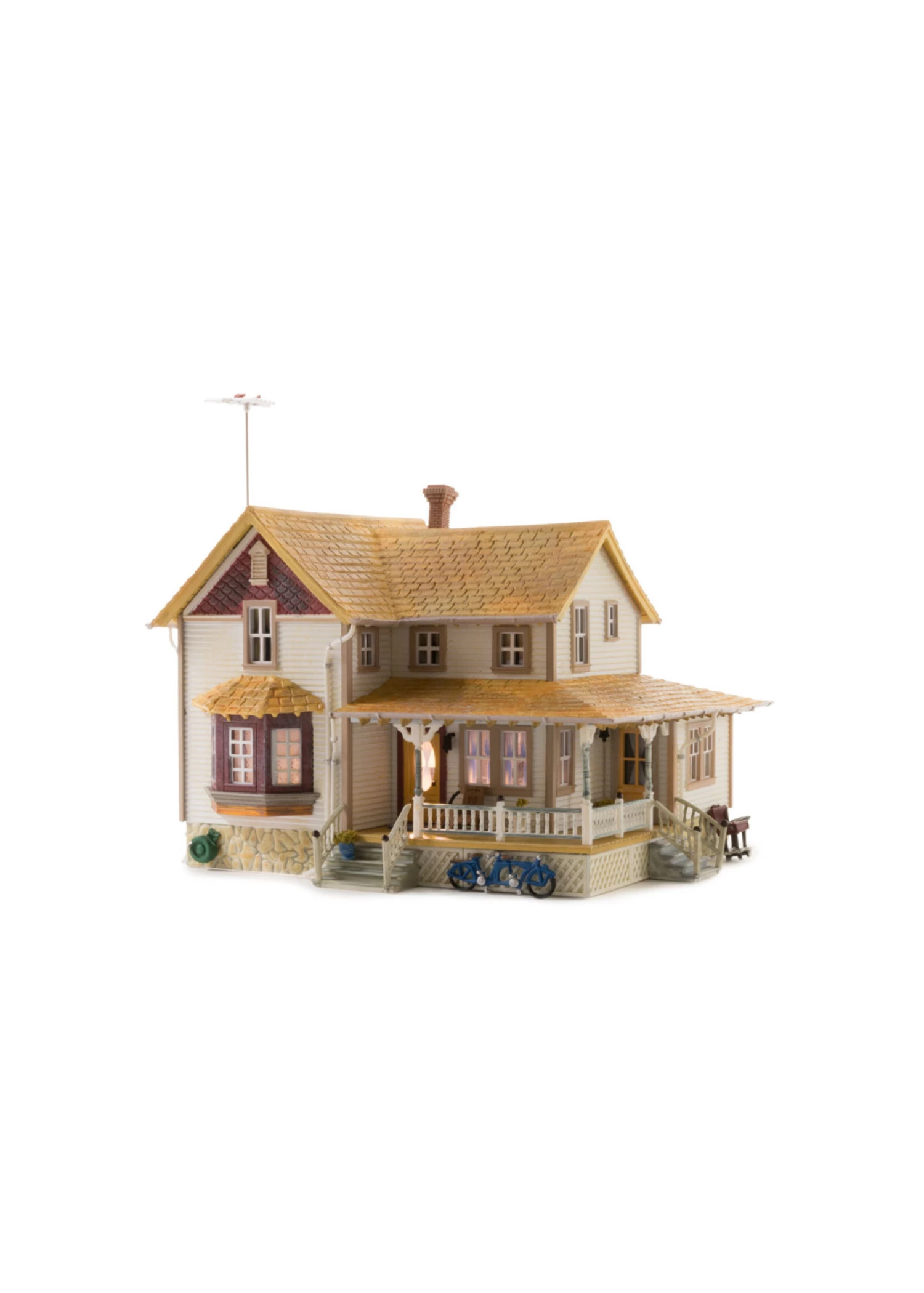 Woodland Scenics BR5046 - Corner Porch House 3 Woodland Scenics BR5046 - Corner Porch House