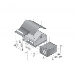 Woodland Scenics PF5203 - N Scale Sonny's Super Service -Model Trains Sales Shop woodland scenics pf5203 n scale sonnys super servi 4