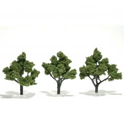 Woodland Scenics TR1509 - Ready Made Trees, Light Green 4-5" (3)