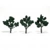 Woodland Scenics TR1511 - Ready Made Trees, Dark Green 4-5" (3) -Model Trains Sales Shop woodland scenics tr1511 ready made trees dark gree
