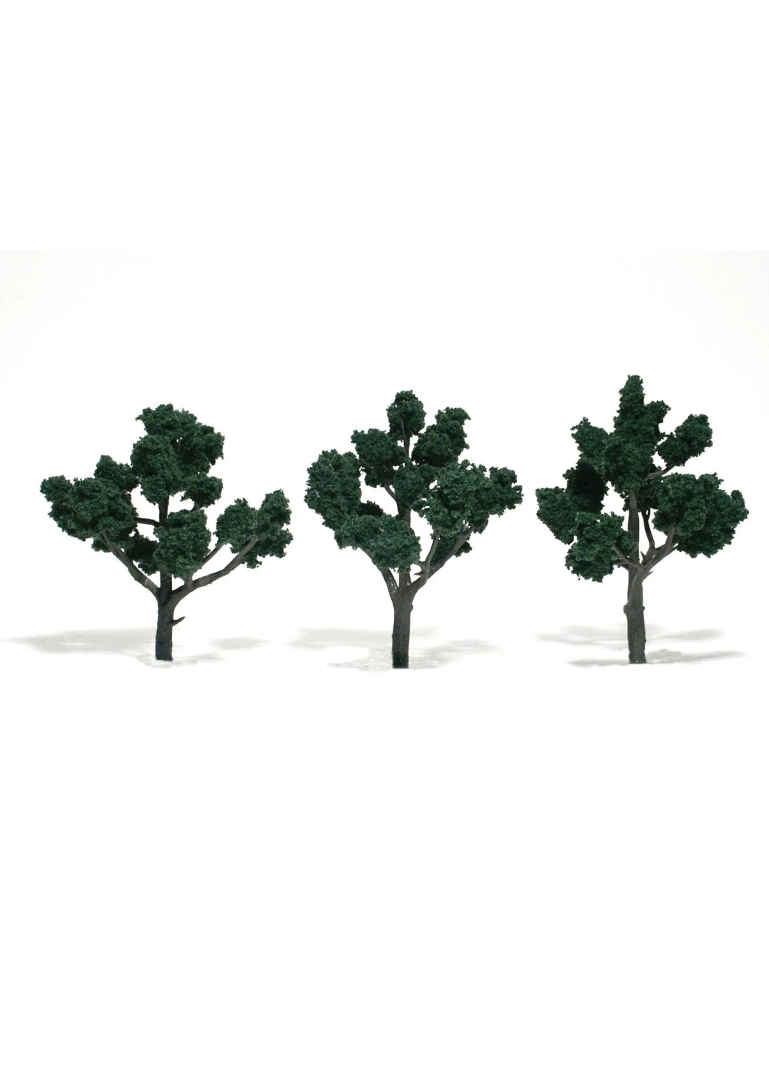 Woodland Scenics TR1511 - Ready Made Trees, Dark Green 4-5" (3) 3 Woodland Scenics TR1511 - Ready Made Trees, Dark Green 4-5" (3)
