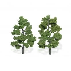 Woodland Scenics TR1515 - Ready Made Trees, Light Green 6-7" (2)