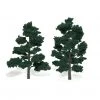 Woodland Scenics TR1517 - Ready Made Trees, Dark Green 6-7" (2) -Model Trains Sales Shop woodland scenics tr1517 ready made trees dark gree