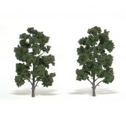 Woodland Scenics TR1519 - Ready Made Trees, Medium Green 8-9" (2)